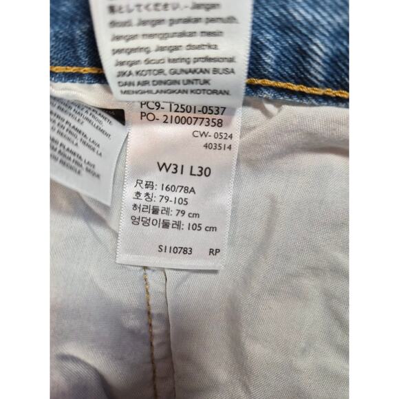 LEVI'S 501 Silver Shine Button Fly 31 x 30 - Picture 7 of 9